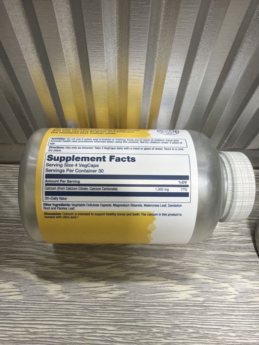 Solaray calcium citrate / соларай калсий ситрат / Kalsiy sitrat