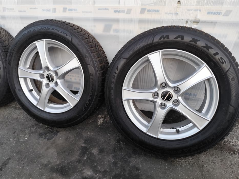 Jante 5×112 r17 Tiguan Skoda kodiaq karoq Borbet + anvelope 215 65 R17 iarna