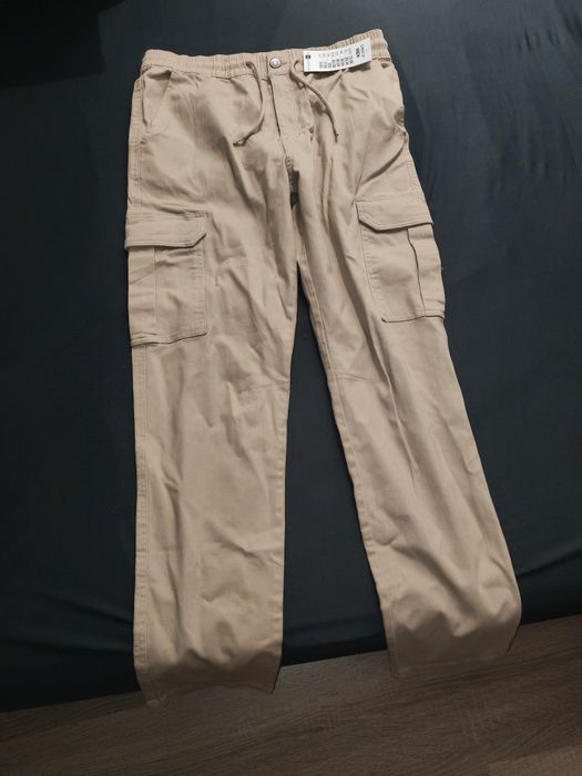 Men’s Urban Classics NOI  beige  elasticated-waist trouser Pantaloni  barbati  M cu eticheta