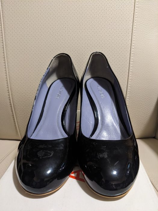 Pantofi de damă ALL SHOES (Denis) negri, din piele lăcuită, mărimea 38