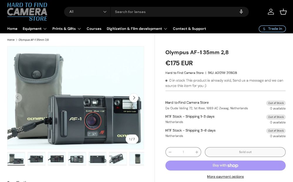 Olympus AF-1 / Minolta AF101 / Olympus µ[mju:] ZOOM 35-70

 Rare Vinta
