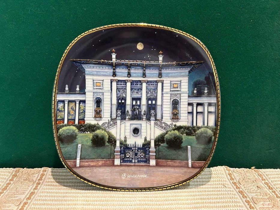 Set 5 farfurii portelan Rosenthal, Wien bei Nacht, Certificat Bradex