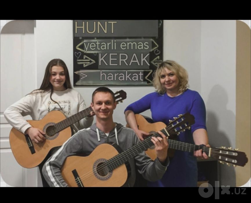 Gitara darsligi 16 yoshdan 40 yoshgacha