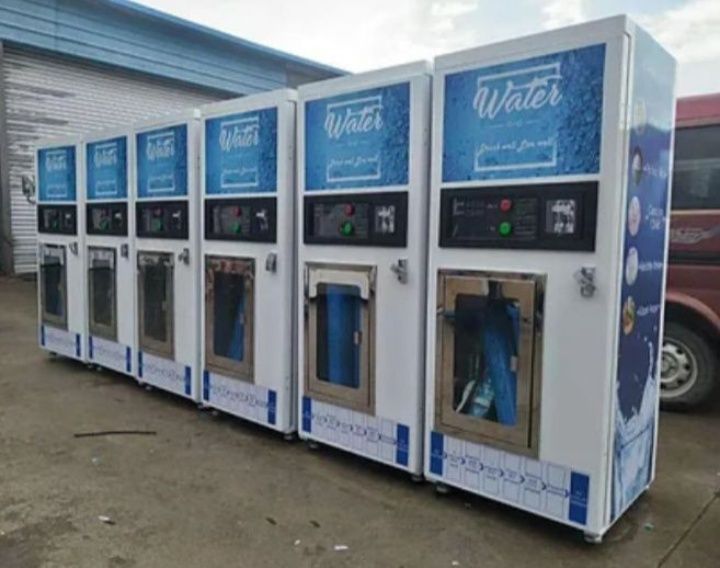 Новые Аппараты для очистки воды.  Кредит снековый автомат уличный