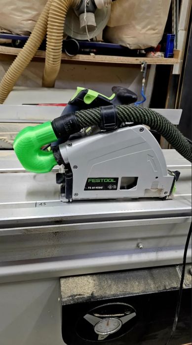 Адаптер за прахосмукачка и ръчен циркуляр Festool без запушване