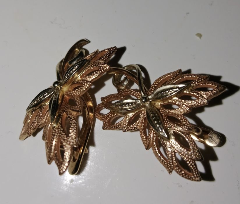 Серьги золотые 585 пробы