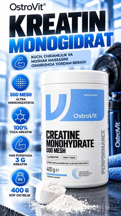 OstroVit Creatine Monohydrate 500 Mesh 400 г