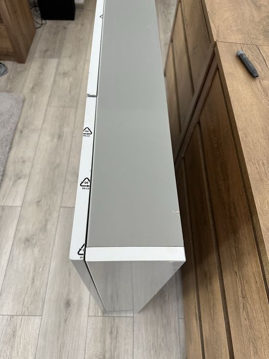 Dulap MDF baie suspendat, gri, 90 x 100 X 15 cm • GoodHome Imandra