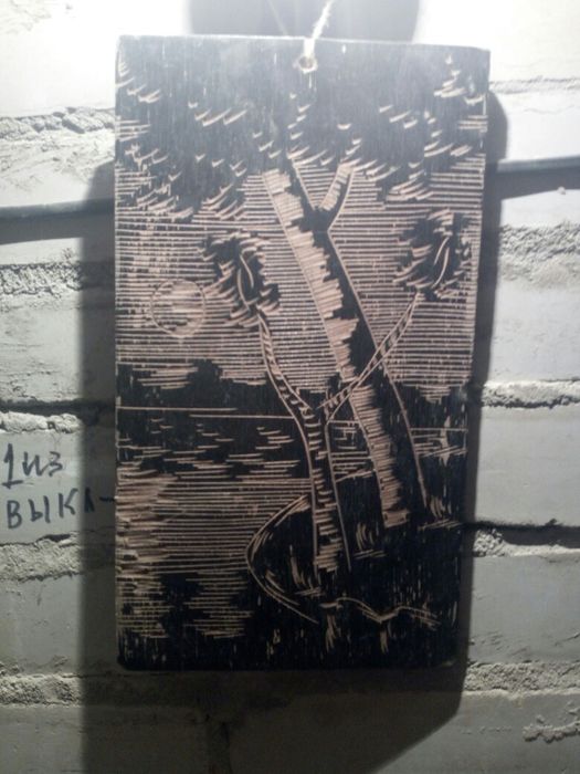 Фигурка Индейца, деревянная картина