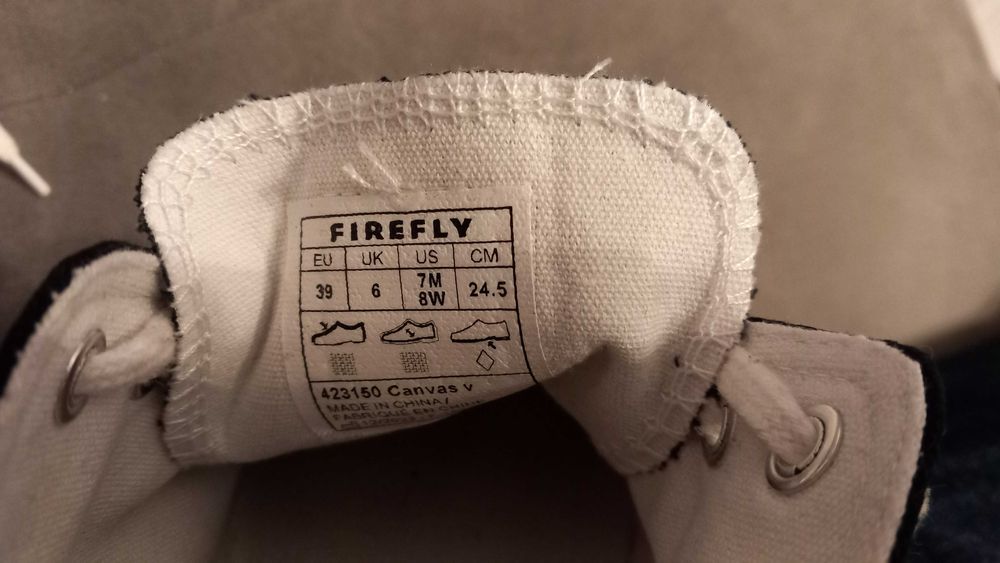 Класически кецове Firefly – черни, № 39