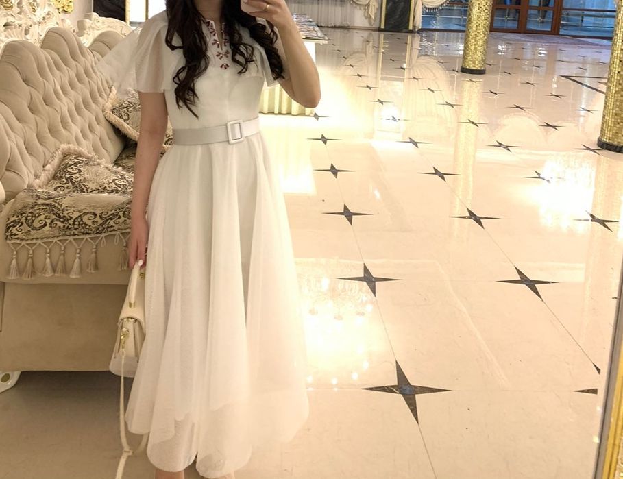 Белое платье для тоя