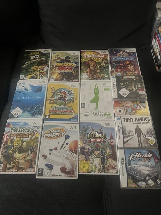 Vand 11 jocuri Wii + 3 jocuri NintendoDS