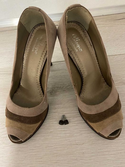 Pantofi dama din piele intoarsa