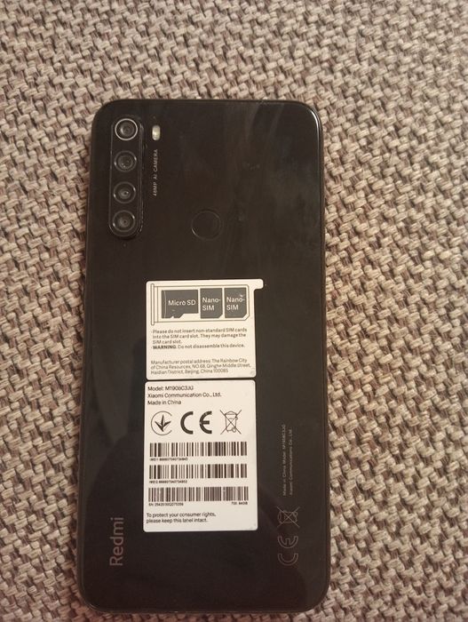 Redmi Note 8 черный в отличном состоянии