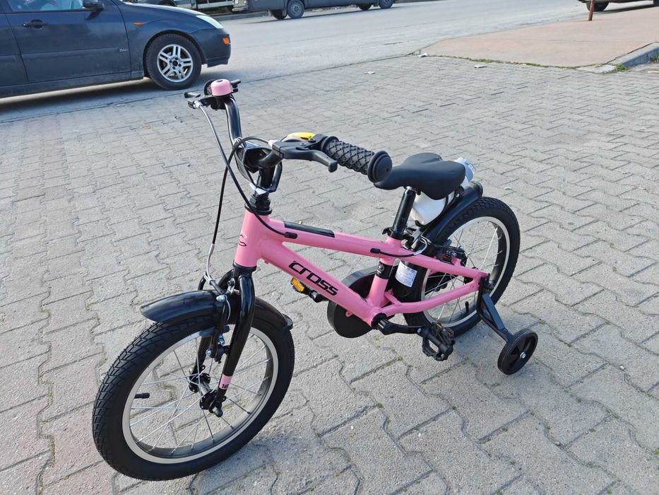 CROSS Алуминиев велосипед 16" ROXY розов