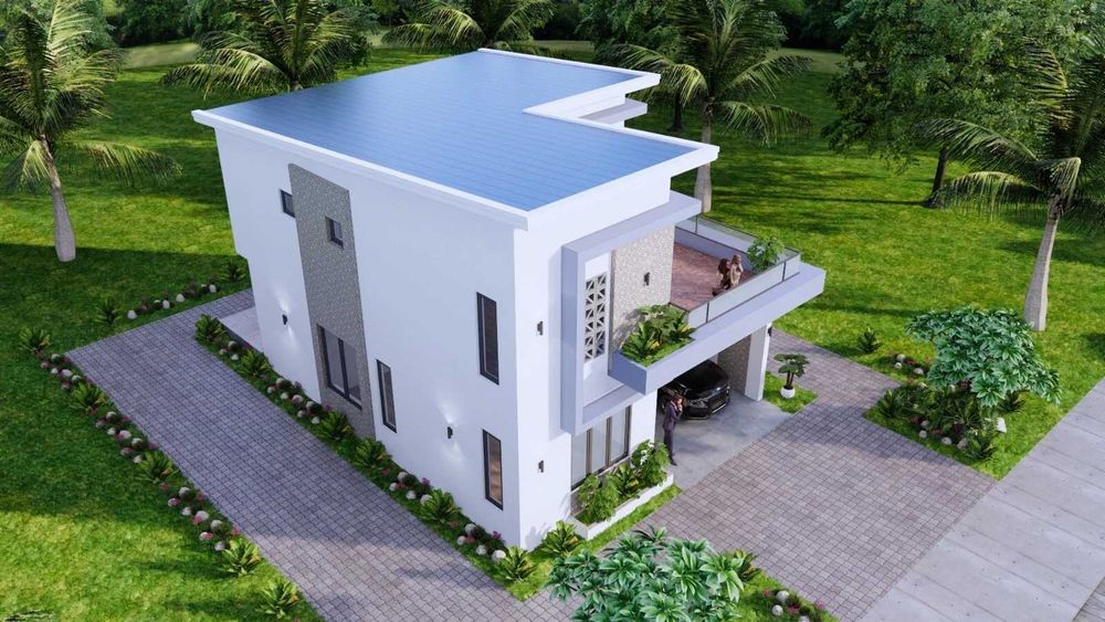 НА ИЗПЛАЩАНЕ - Двуетажна сглобяема къща с 3 спални, 160 кв. м