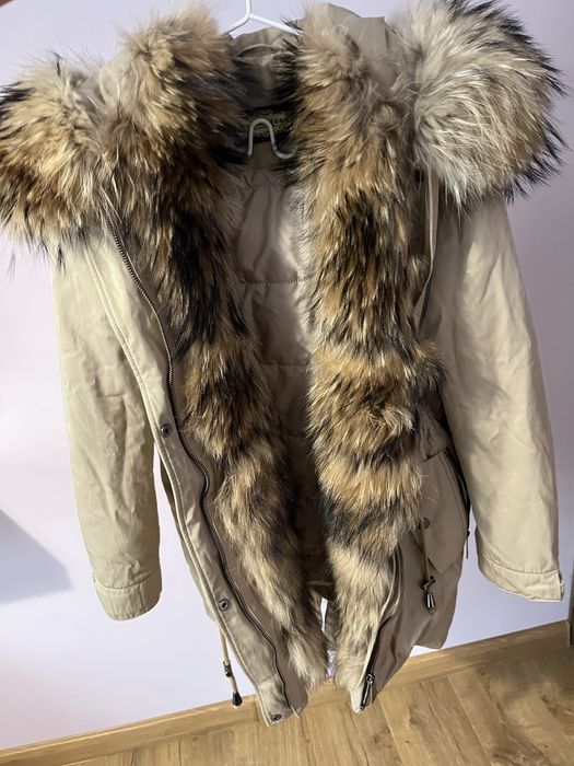 Зимна парка естествен косъм