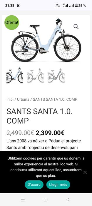 Bicicleta Electrica Sants Sante 1.0