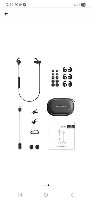 Casti Bluetooth Soundpeats Q35 Black