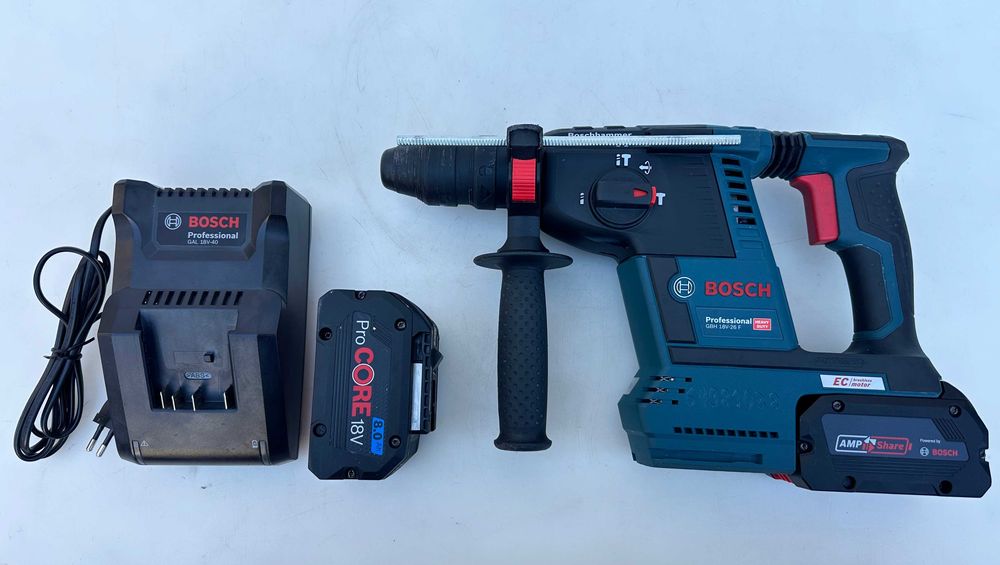 BOSCH GBH 18V-26 F - Безчетков перфоратор 2x18V 8.0Ah като нов!