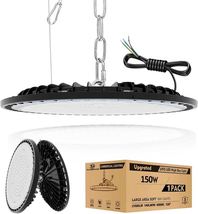 LED Индустриална Лампа 150W ICEKO – 22500 lm, IP65, 6000K