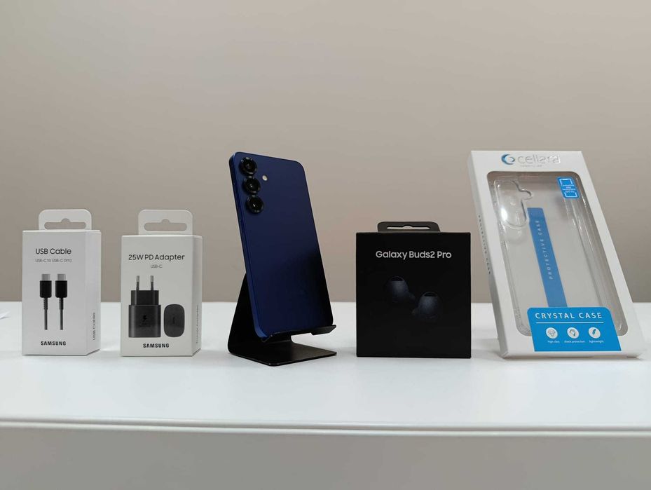 PACHET! Samsung S25 + Samsung Galaxy Buds 2 PRO + Adaptor, Cablu Samsung + Husa la alegere / Posibilitate In Rate | Acceptam Si Schimburi