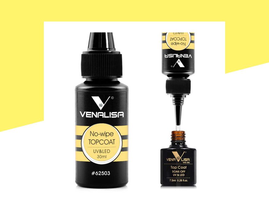 Пълнител UV/LED топ лак VENALISA - 30 мл., без лепкав слой