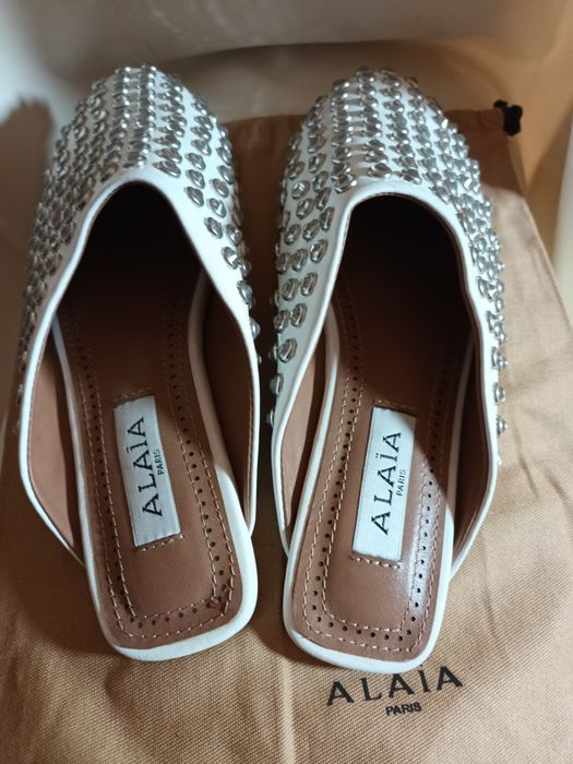 Alaïa чехли ест.кожа
