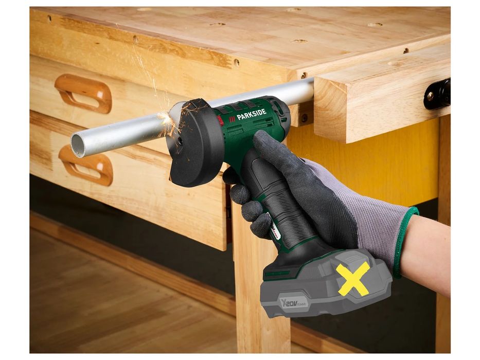 Parkside Акумулаторен ъглошлайф, Парксайд  Ъглошлайф