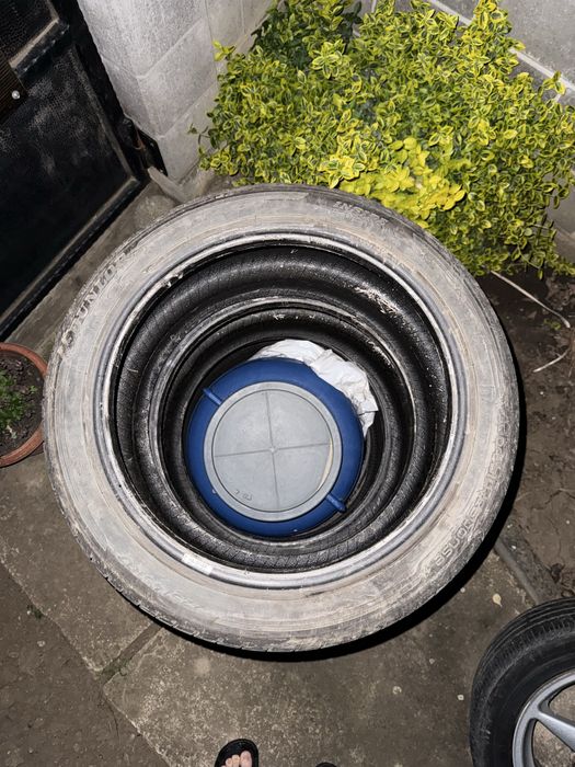 Vand 4 jante aliaj 16” 5x110 cu caucicuri pe ele si un set c. 17”