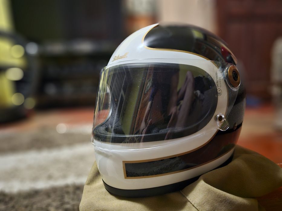 Каска Biltwell Gringo S black and white XL