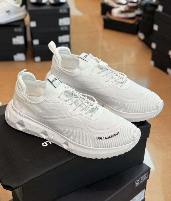 Мъжки маратонки KARL LAGERFELD – Оригинал – №46 – Бели – 135€