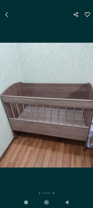 Детская кроватка абсолютно новая.