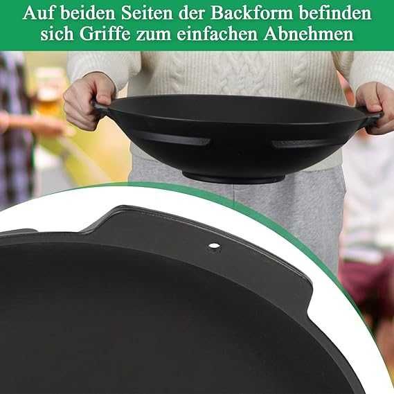 Tigaie Wok din fontă, diametru 38 cm