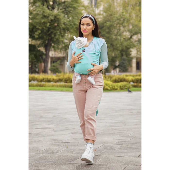 Разпродажба -30% | Еластичен слинг Omniababy | цвят мента