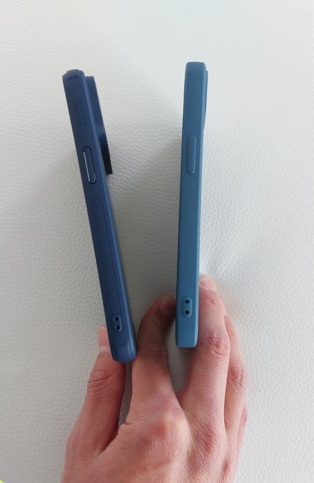 Husa iPhone 13 14 noua , culoarea albastra