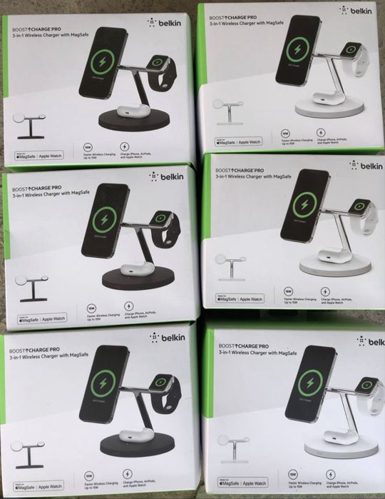 Belkin 3 in 1. Безпроводная зарядная станция. Magsafe