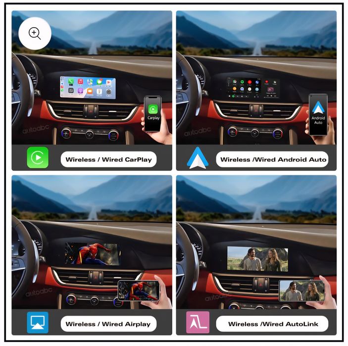 Modul Carplay și Android auto wireless Alfa Romeo