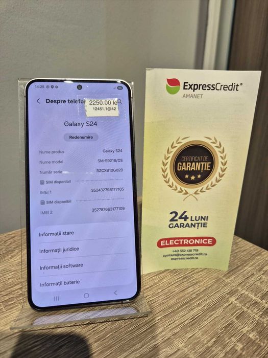 (AG42) Telefon Samsung Galaxy S24 B12451 - Garantie 2 ani!