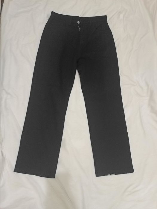 Широкие джинсы с узором