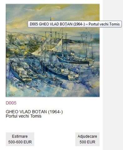 Tablou:"Venezia",Aut:Boțan Gheo Vlad-u/p-dim:40/40cm