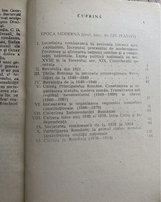 Istoria românilor-Epoca Modernă/ Contemporană, 1992