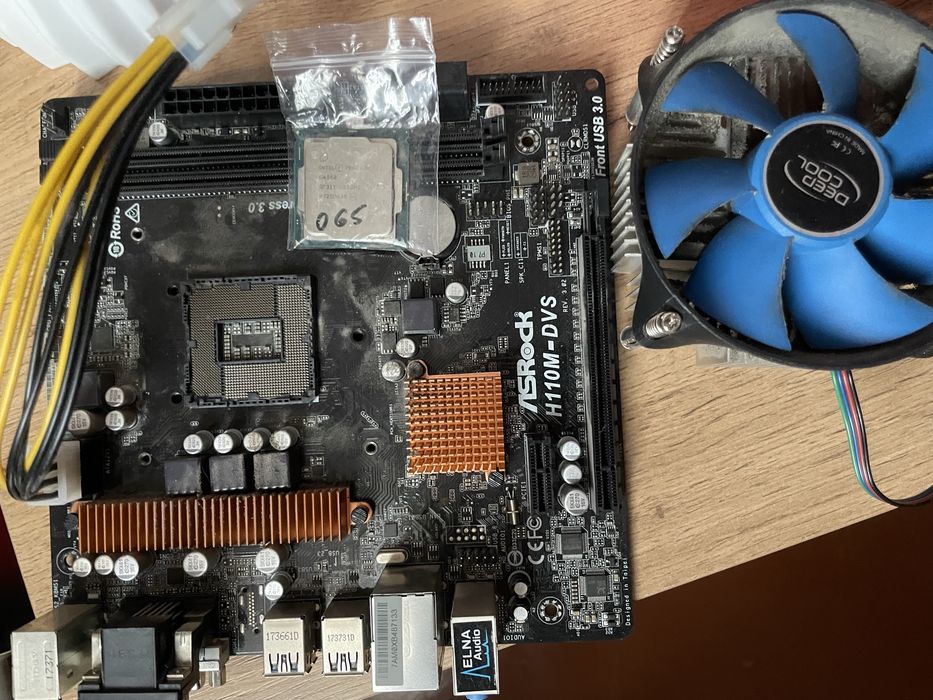 Материнска плата H110M + Intel Pentium G4560
