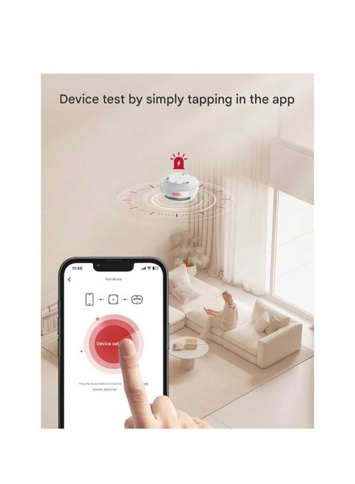 X-Sense FS61 смарт детектори за дим 6 броя с Wifi бзова станция