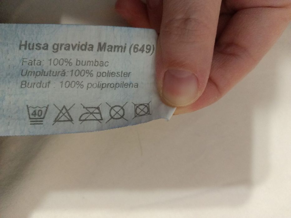 Pernă gravide mare plus husă detașabilă