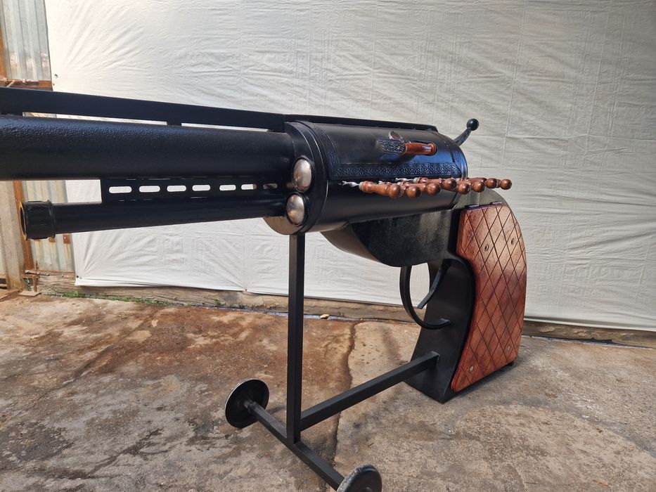 Мангал гриль барбекю револьвер