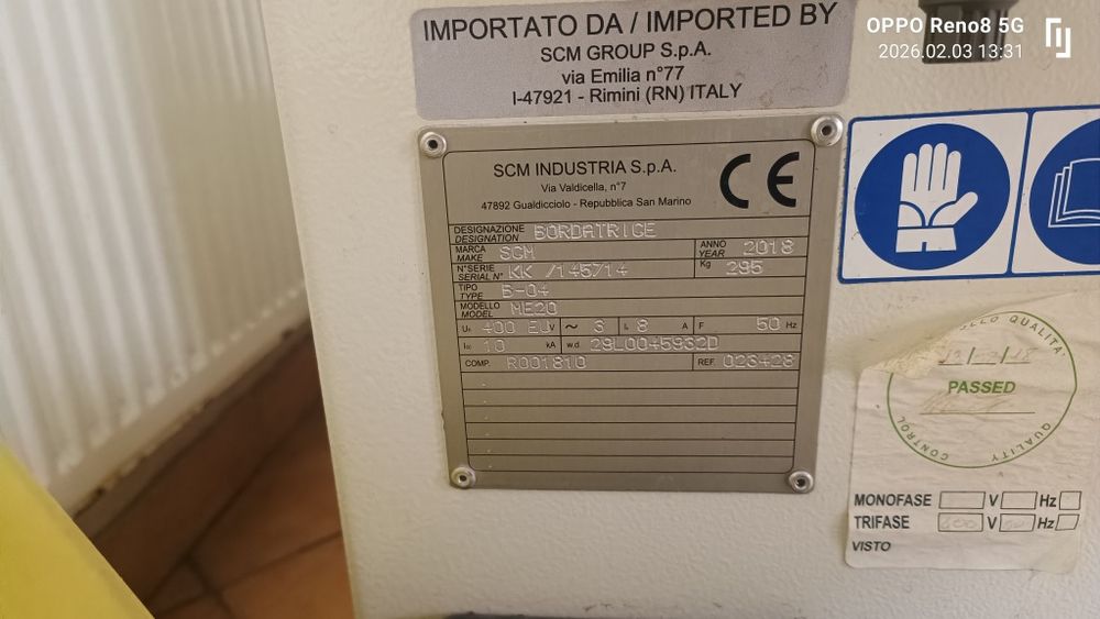 Mașina aplicat cant ABS marca  SCM, Tecnomax  ME20, nu Felder ,Cehisa.