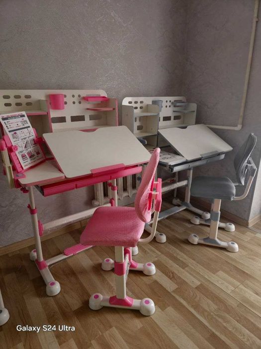 Парта + Стул Трансформер (3-25 ёшгача мос келади) – ДОСТАВКА БЕПУЛ