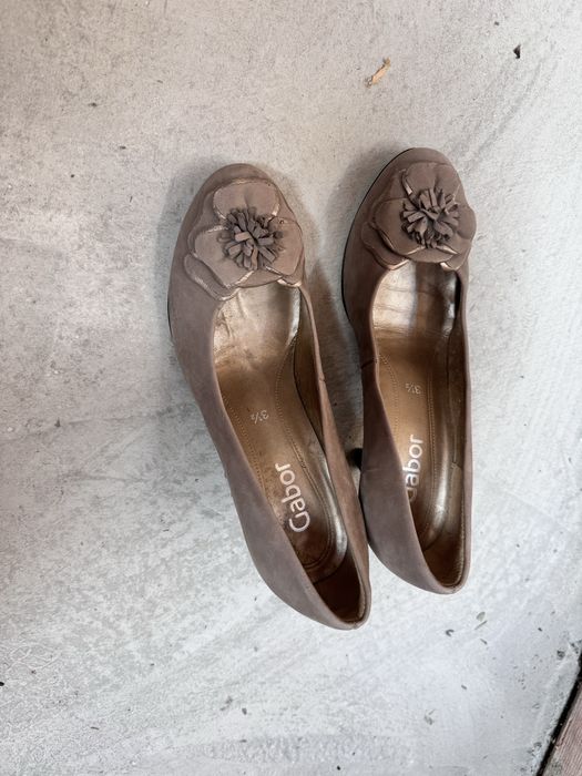 Pantofi toc gabor piele