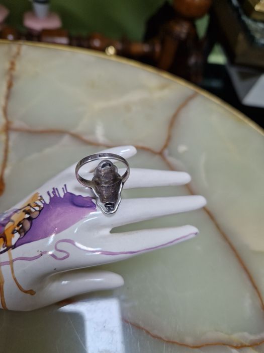 Красив антикварен сребърен пръстен проба 950